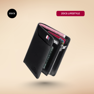 Smart Mini Leather Wallet - Black